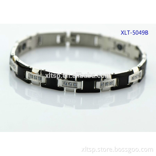 Top Grade jewelry bracelet bio element 316l stainless steel magnetic bracelet